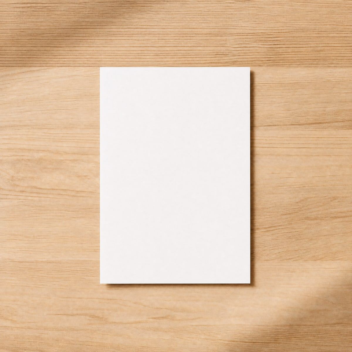 A prayer card lying on a table