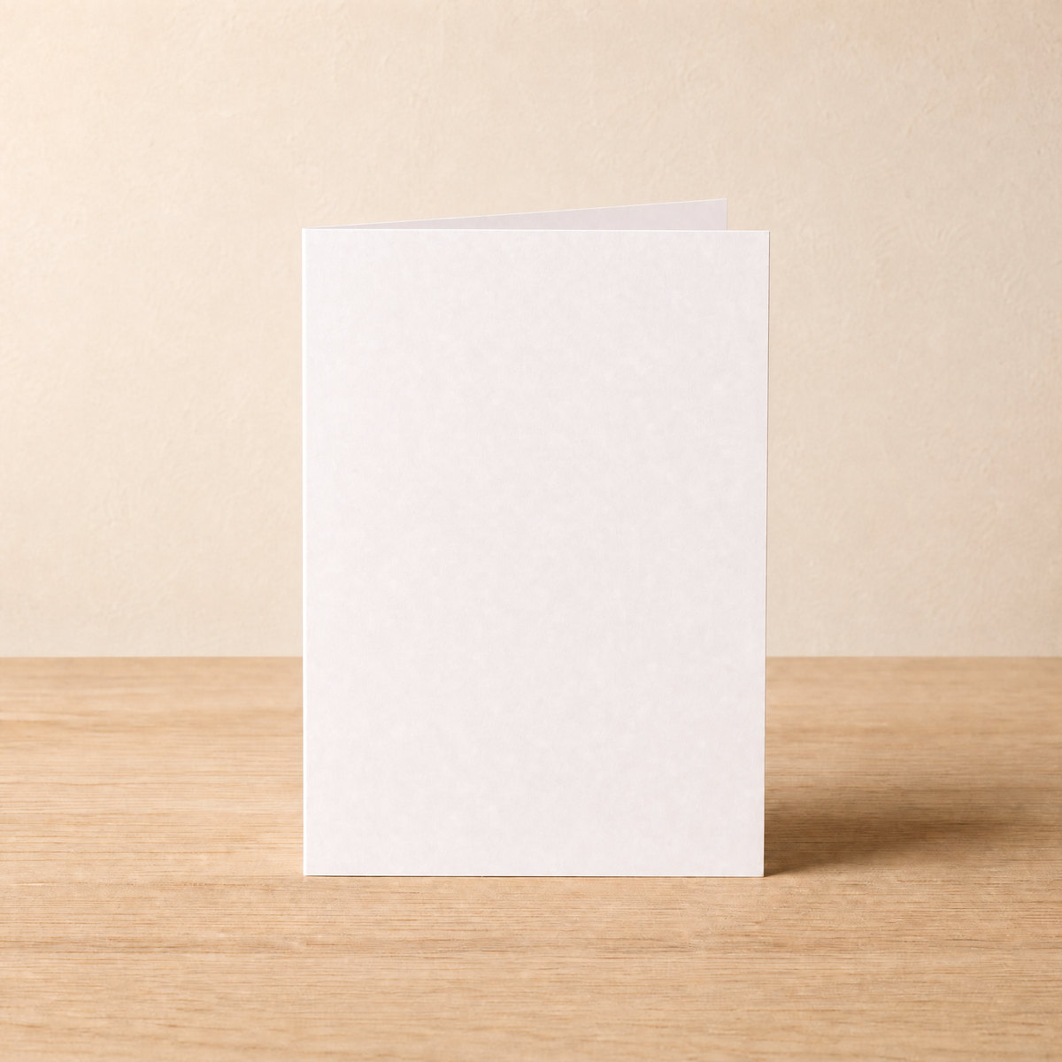 A thank you card standing on a table